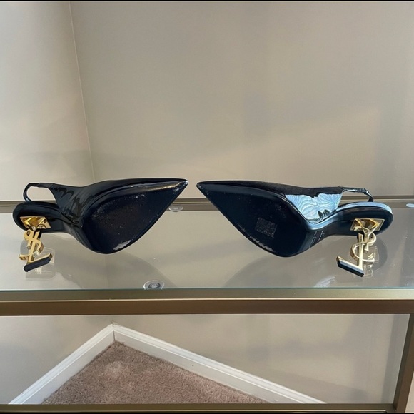 COPY - YSL NERO BLACK OPYUM SLINGBACKS - Picture 5 of 7